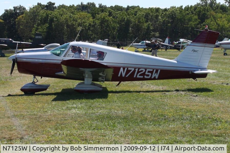 N7125W, 1962 Piper PA-28-180 C/N 28-922, MERFI fly-in, Urbana, Ohio