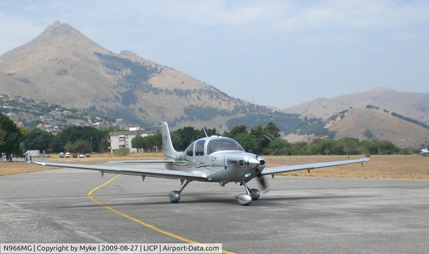 N966MG, 2008 Cirrus SR22 G3 GTS C/N 3155, In Italy Palermo ex Mil airfield