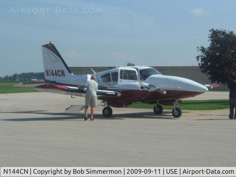 N144CN, 1980 Piper PA-23-250 C/N 27-8054036, On the ramp at Wauseon, Ohio