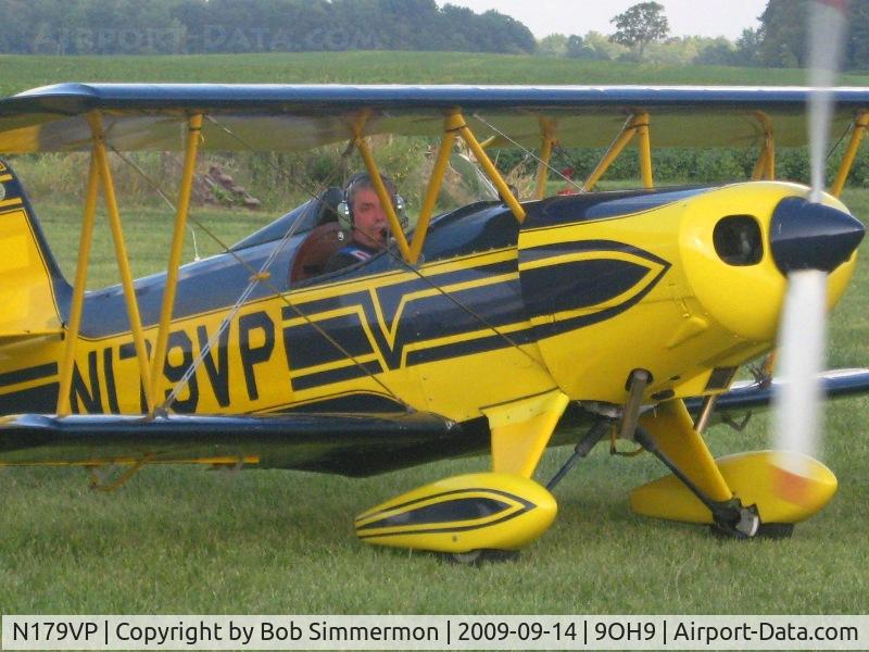 N179VP, Smith DSA-1 Miniplane C/N 1 (N179VP), Ed arriving at the TOPA cookout - Forest, Ohio.