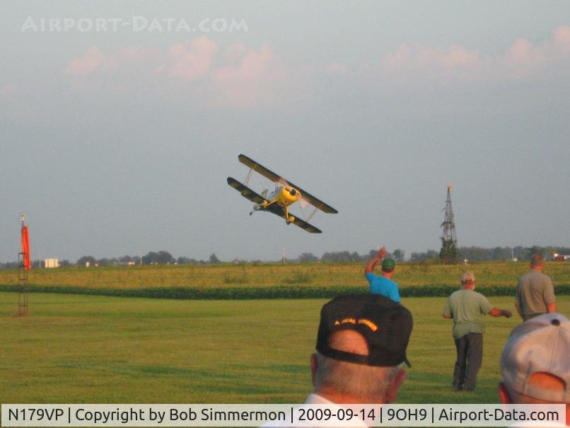 N179VP, Smith DSA-1 Miniplane C/N 1 (N179VP), Ed departing the TOPA cookout at Forest, Ohio in N179VP.