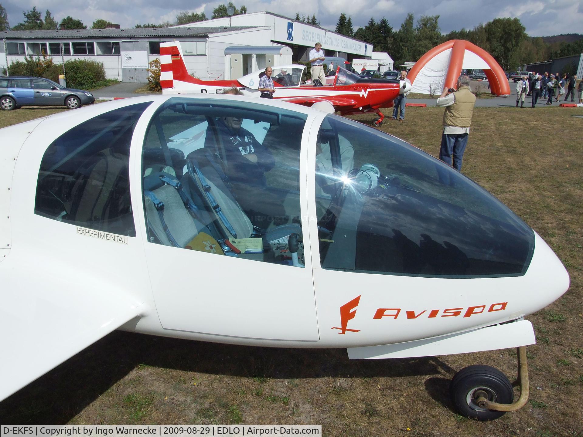 D-EKFS, Akaflieg Stuttgard FS.28 C/N V-1/1832, Akaflieg Stuttgart FS.28 Avispa at the 2009 OUV-Meeting at Oerlinghausen airfield