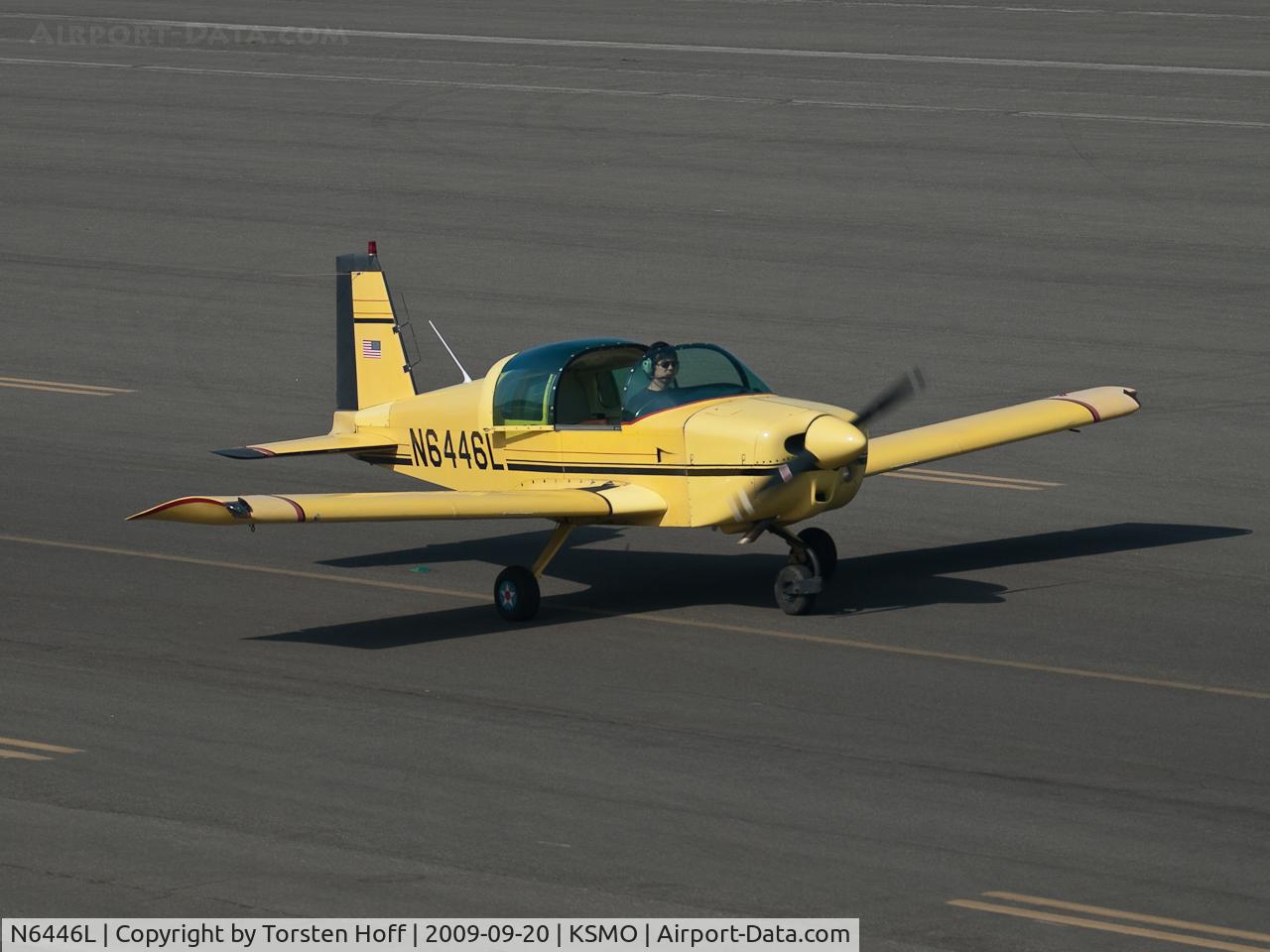 N6446L, 1972 American Aviation AA-1A Trainer C/N AA1A-0446, N6446L taxiing