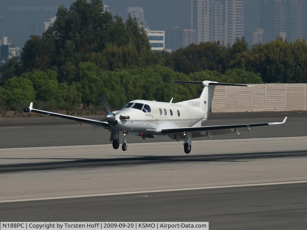 N188PC, 1997 Pilatus PC-12/45 C/N 188, N188PC arriving on RWY 21