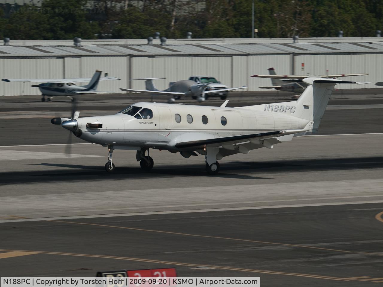 N188PC, 1997 Pilatus PC-12/45 C/N 188, N188PC arriving on RWY 21