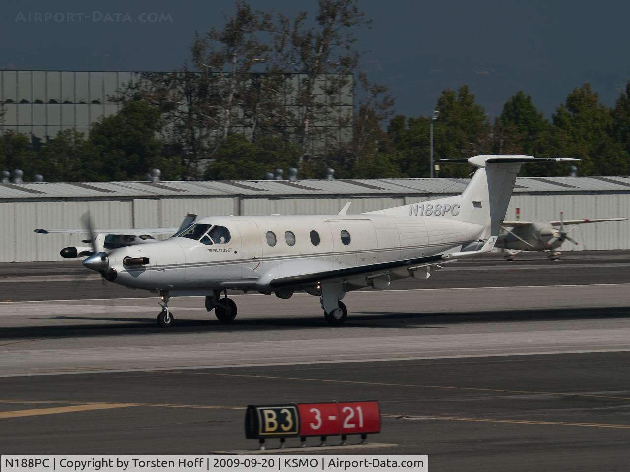 N188PC, 1997 Pilatus PC-12/45 C/N 188, N188PC departing from RWY 21