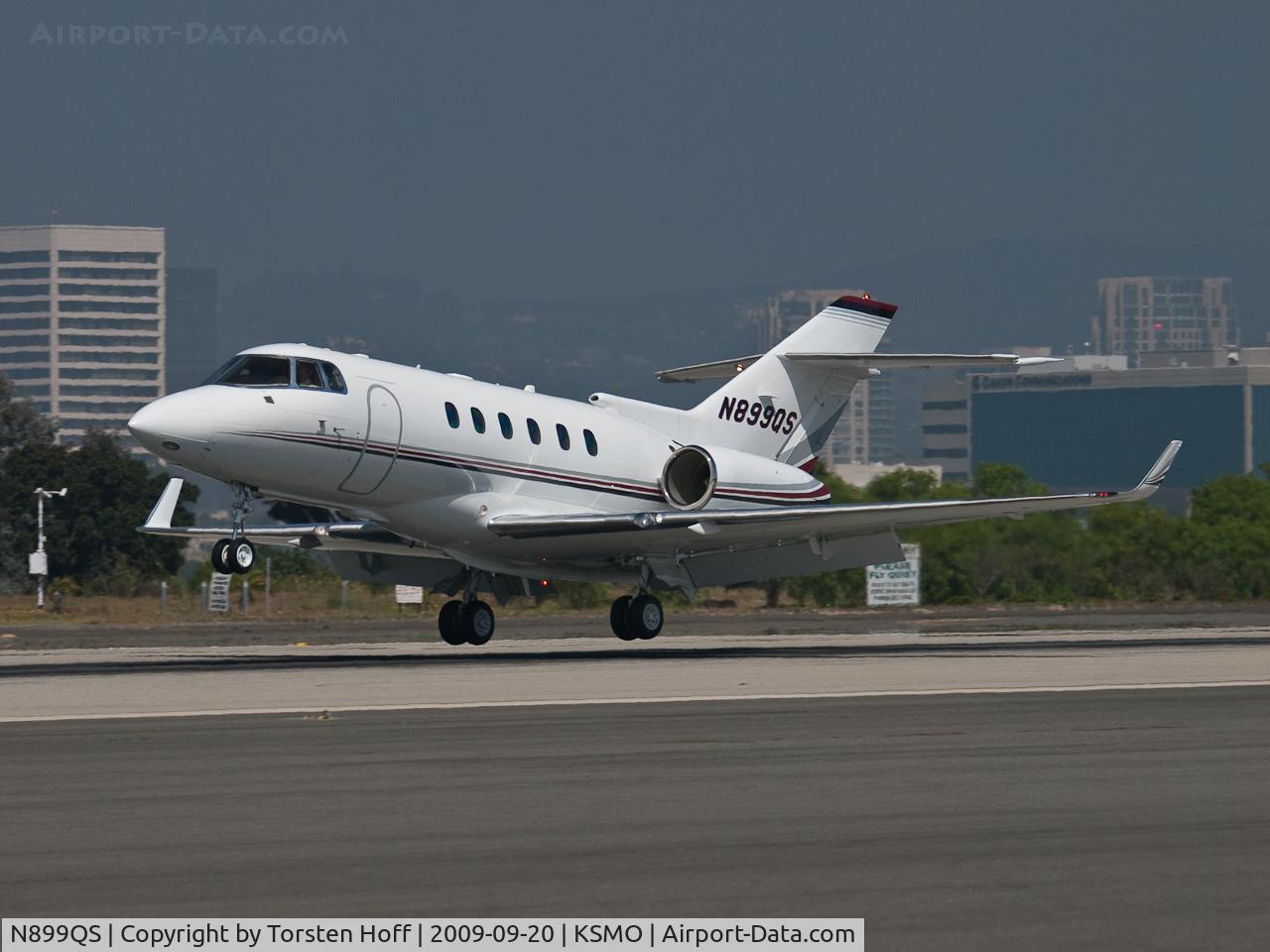 N899QS, 2007 Hawker Beechcraft 900XP C/N HA-0019, N899QS arriving on RWY 21