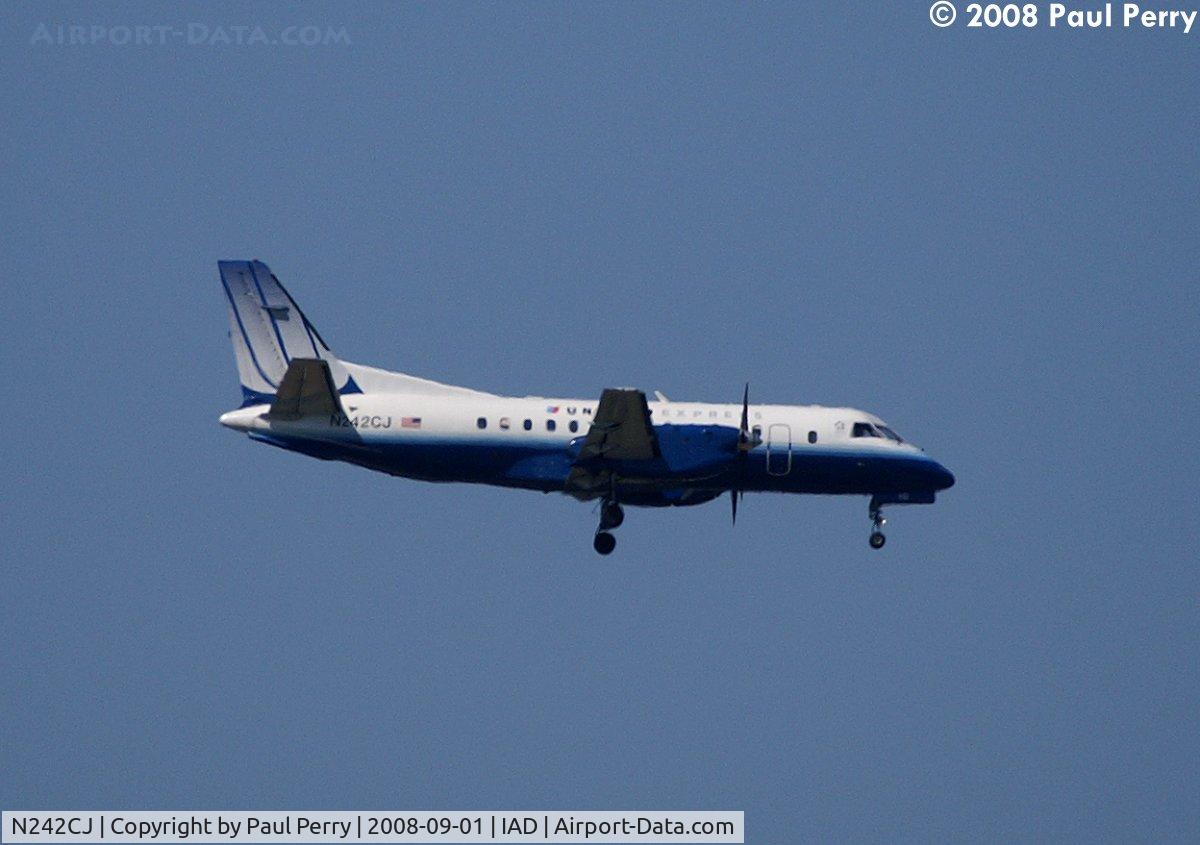 N242CJ, 1991 Saab 340B C/N 340B-242, Another Saab, making her way to RWY 1C