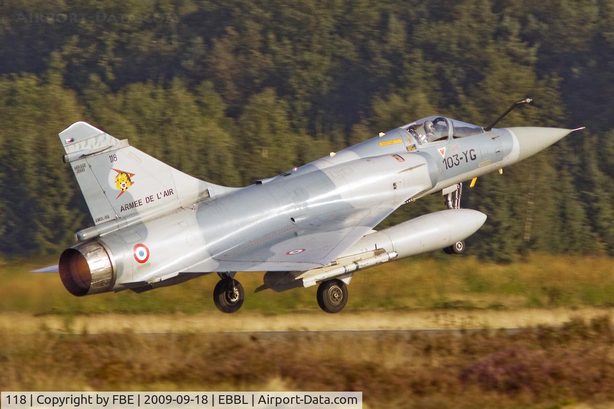 118, Dassault Mirage 2000C C/N 385, 103-YG early morning departure