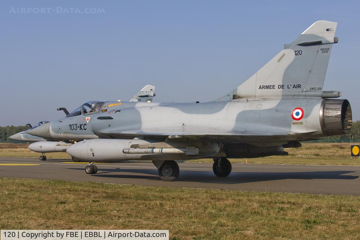 120, Dassault Mirage 2000C C/N 396, taxiing to the active