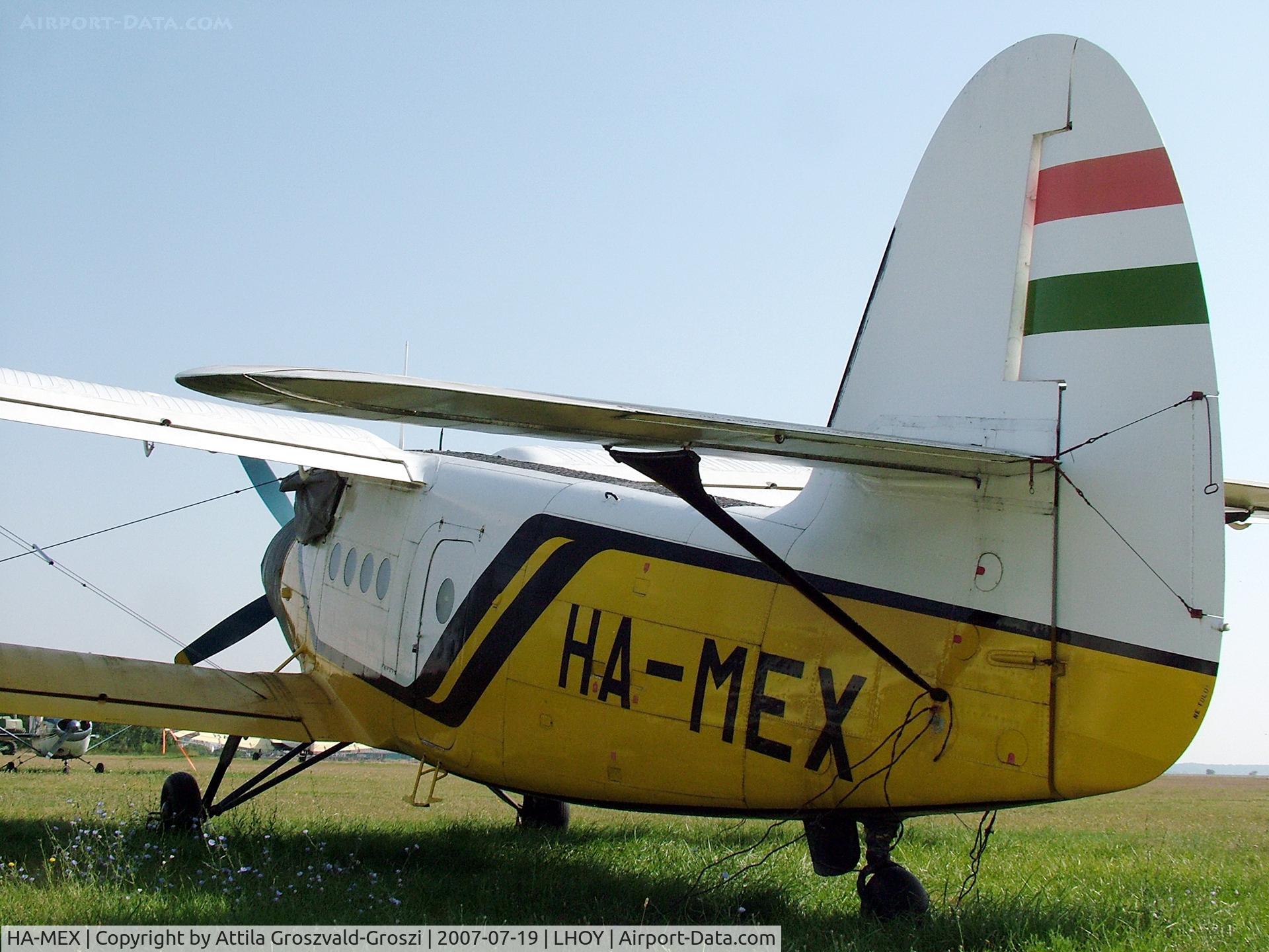HA-MEX, 1986 PZL-Mielec AN-2R C/N 1G217-53, Öcsény Airport - Hungary