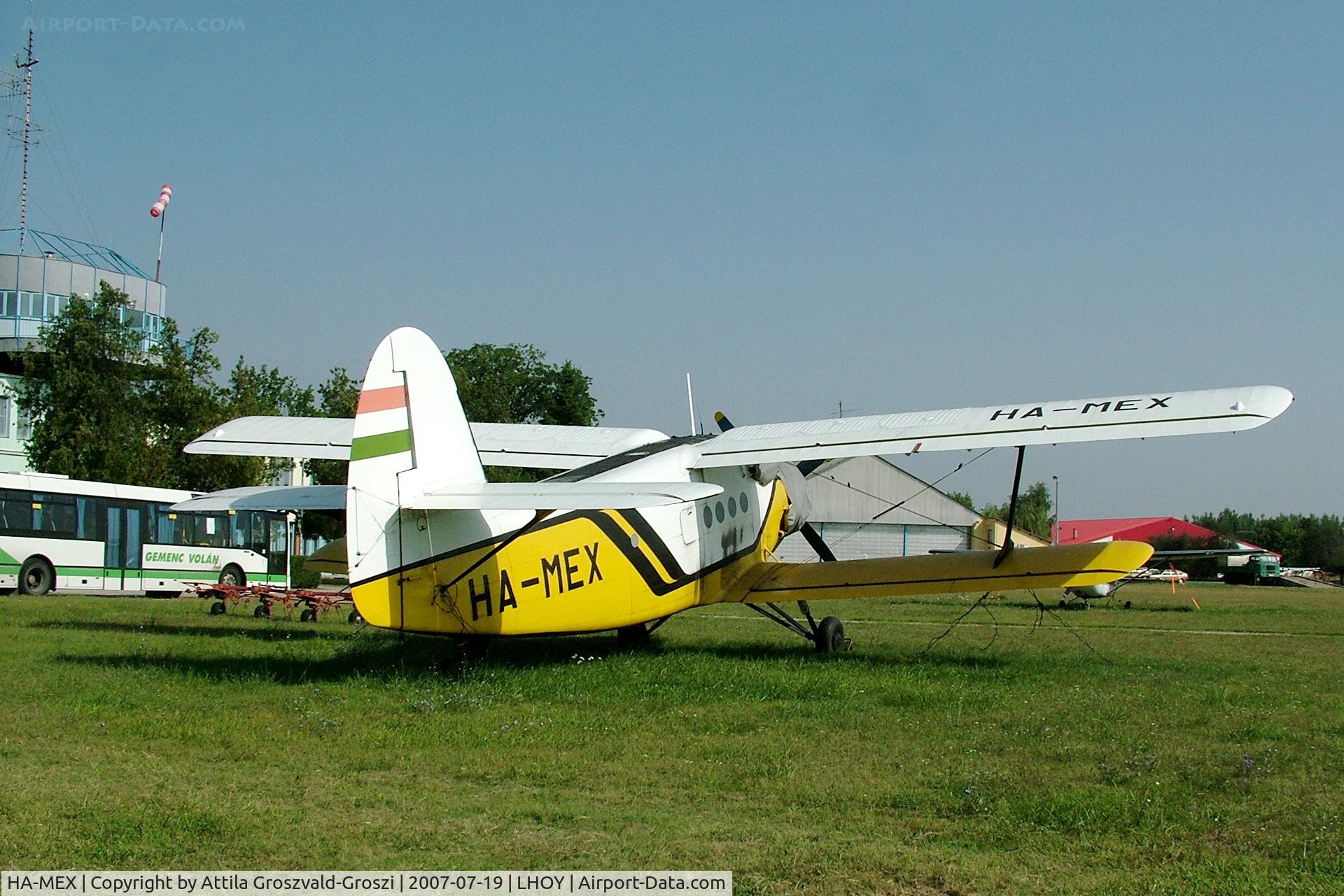 HA-MEX, 1986 PZL-Mielec AN-2R C/N 1G217-53, Öcsény Airport - Hungary