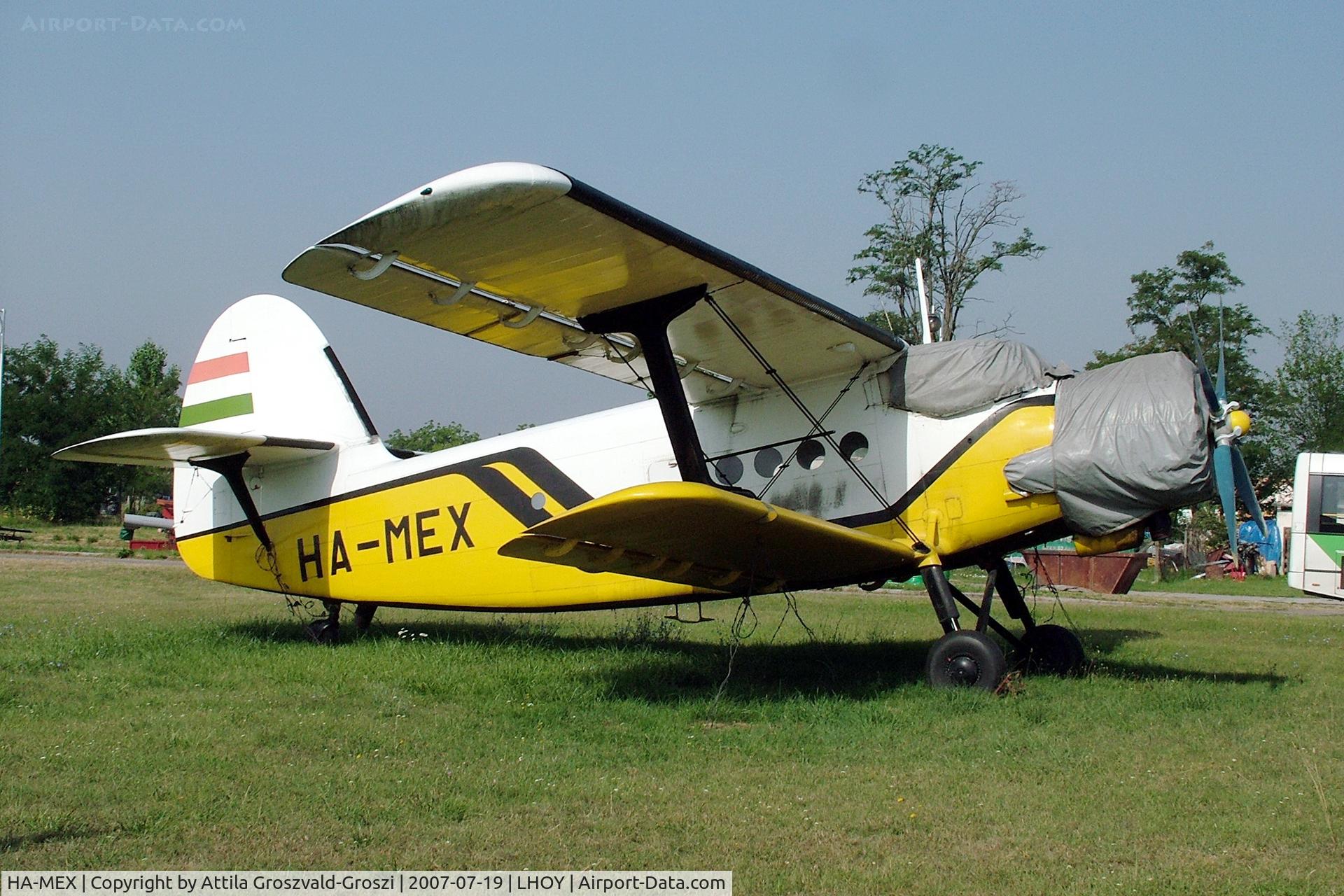 HA-MEX, 1986 PZL-Mielec AN-2R C/N 1G217-53, Öcsény Airport - Hungary