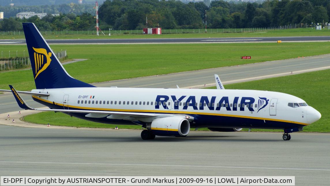 EI-DPF, 2007 Boeing 737-8AS C/N 33606, Ryanair