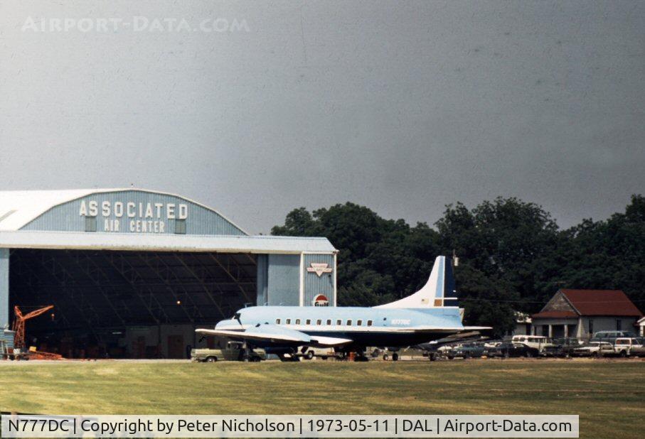 N777DC, 1956 Convair 240-0 C/N 141, Convair 240 seen at Love Field, Dallas in May 1973.