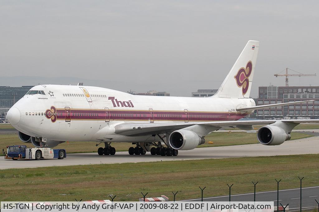 HS-TGN, 1992 Boeing 747-4D7 C/N 26615, Thai International 747-400