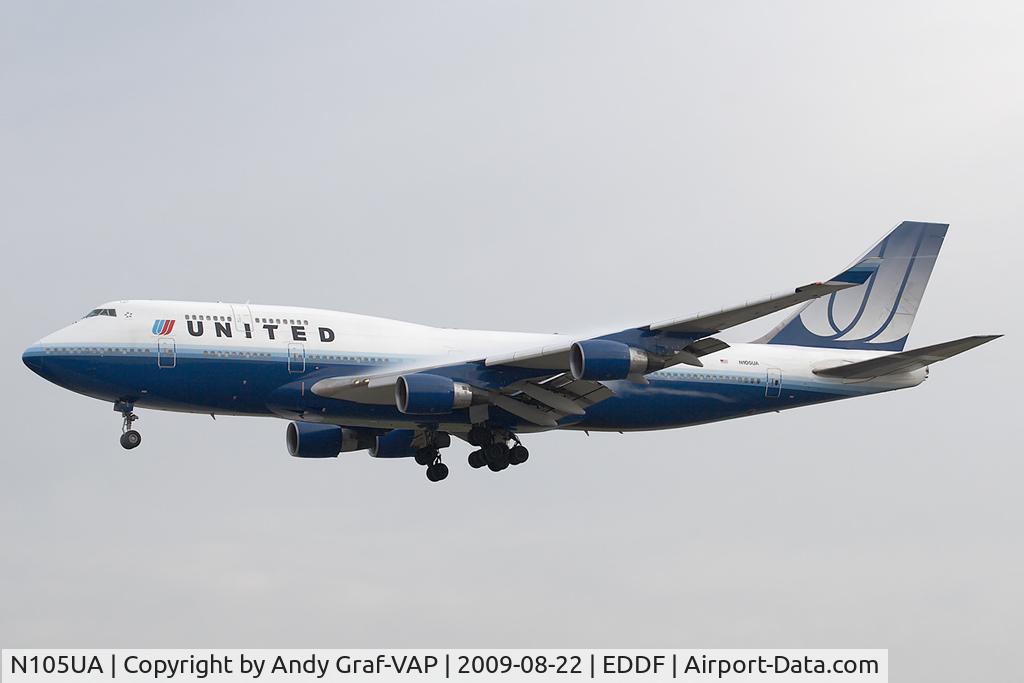 N105UA, 1994 Boeing 747-451 C/N 26473, United Airlines 747-400