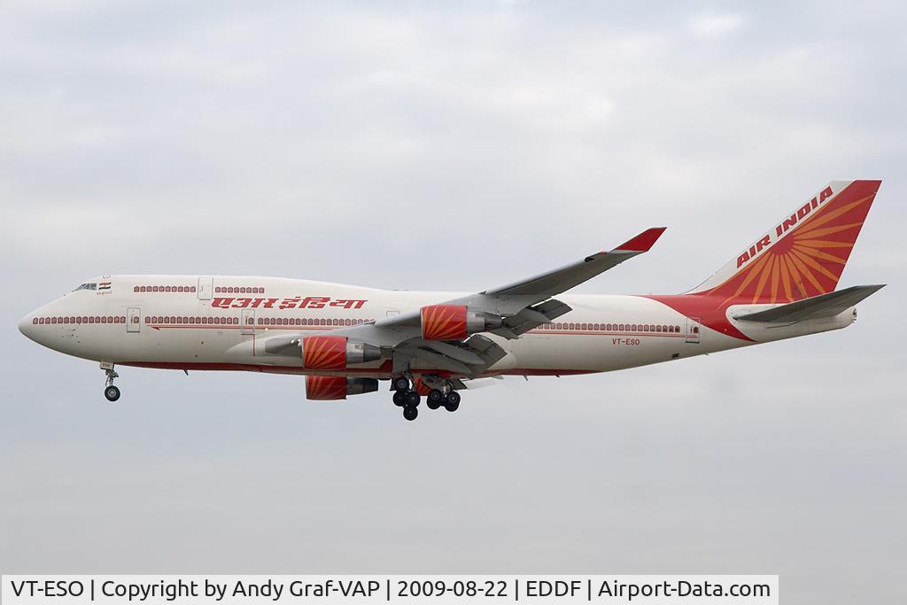 VT-ESO, 1993 Boeing 747-437 C/N 27165, Air India 747-400