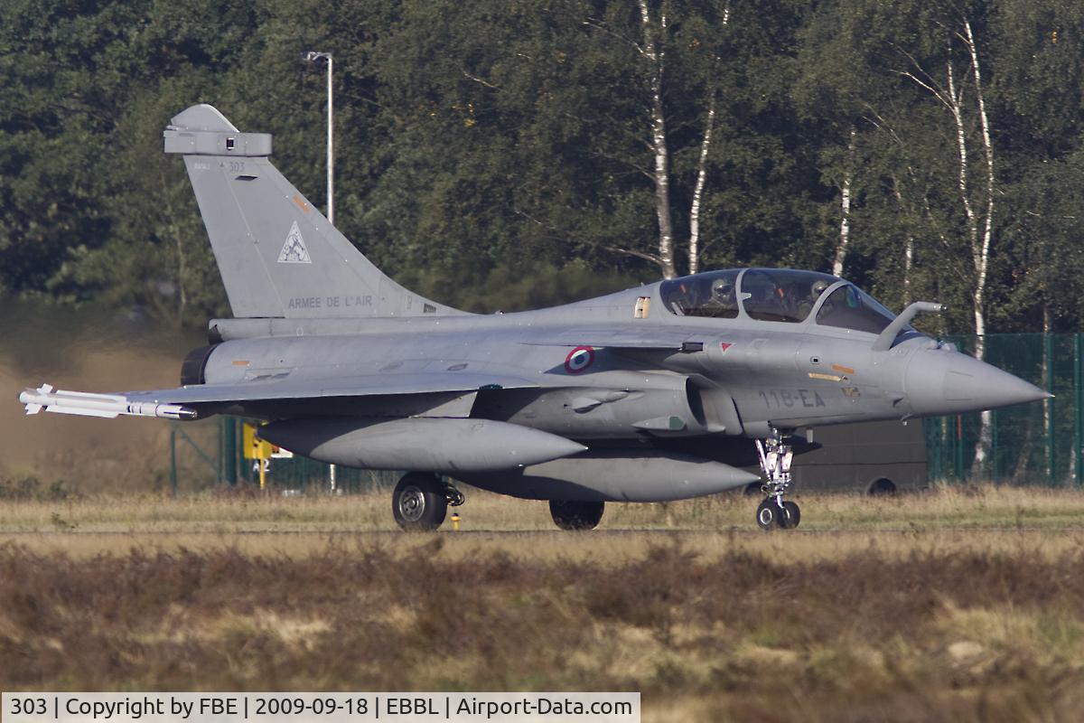 303, Dassault Rafale B C/N 304, French Air Force Rafale accelerates for another mission from Kleine Brogel
