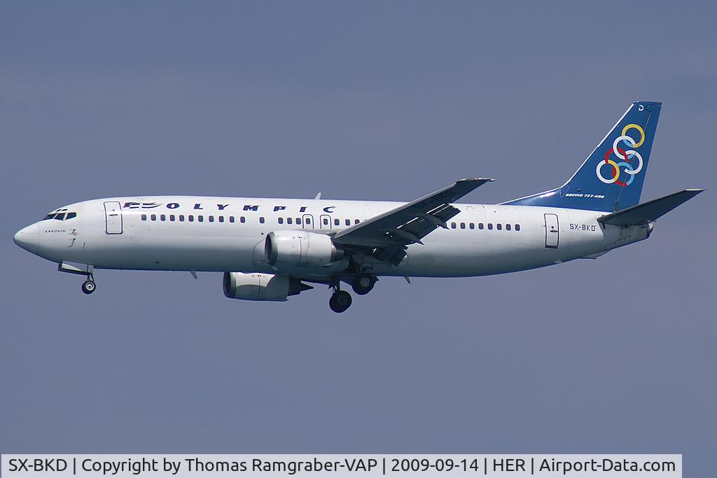 SX-BKD, 1991 Boeing 737-484 C/N 25362, Olympic Boeing 737-400