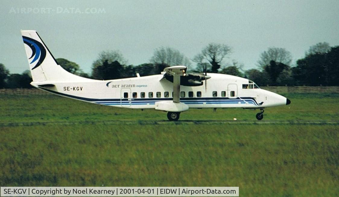 SE-KGV, 1985 Short SD3-60-100 C/N SH.3670, SD360 c/n 3670 (Leased to AER ARANN from SWEDEWAYS 2000-2001)