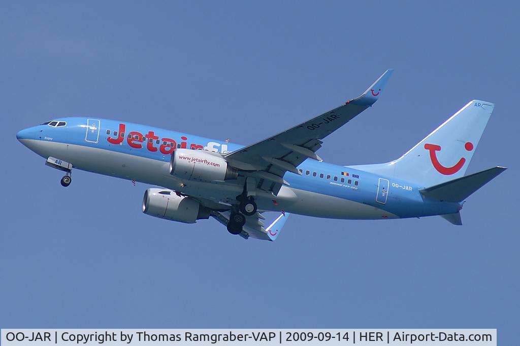 OO-JAR, 2009 Boeing 737-7K5 C/N 35150, Jetair Boeing 737-700