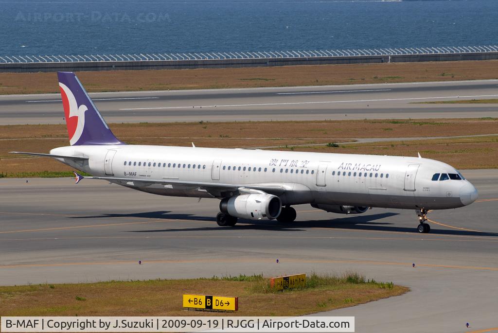 B-MAF, 1997 Airbus A321-131 C/N 620, Air Macau A321-100