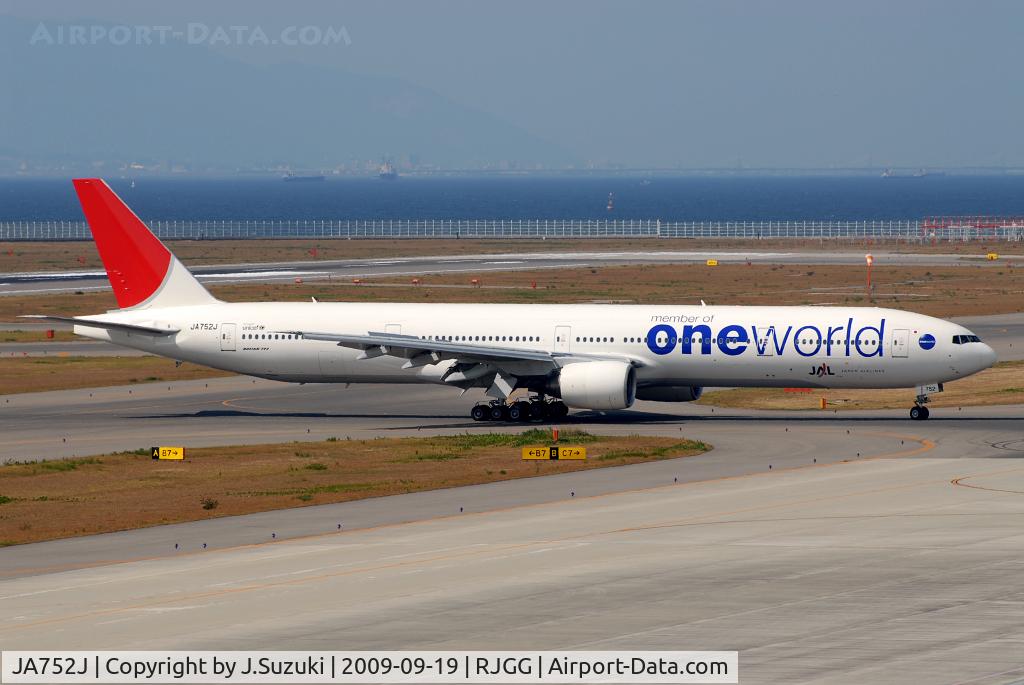 JA752J, 2003 Boeing 777-346 C/N 27655, JAL b777-300 One World c/s