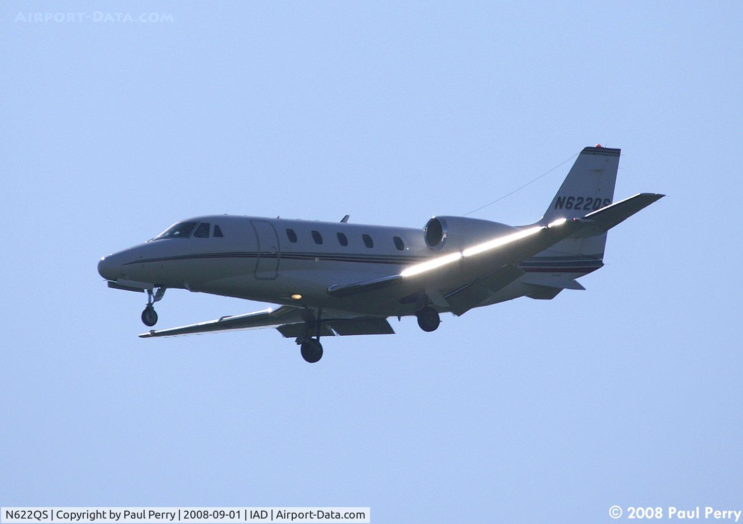 N622QS, 2002 Cessna 560XL Citation Excel C/N 560-5286, Always nice to see the smaller ones jetting in