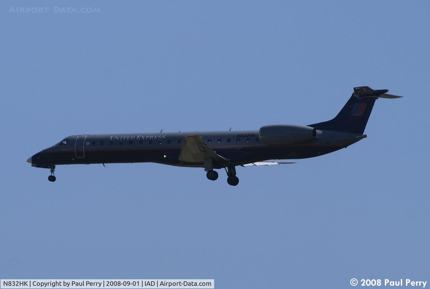 N832HK, 2003 Embraer ERJ-145LR (EMB-145LR) C/N 145771, Darker United bird
