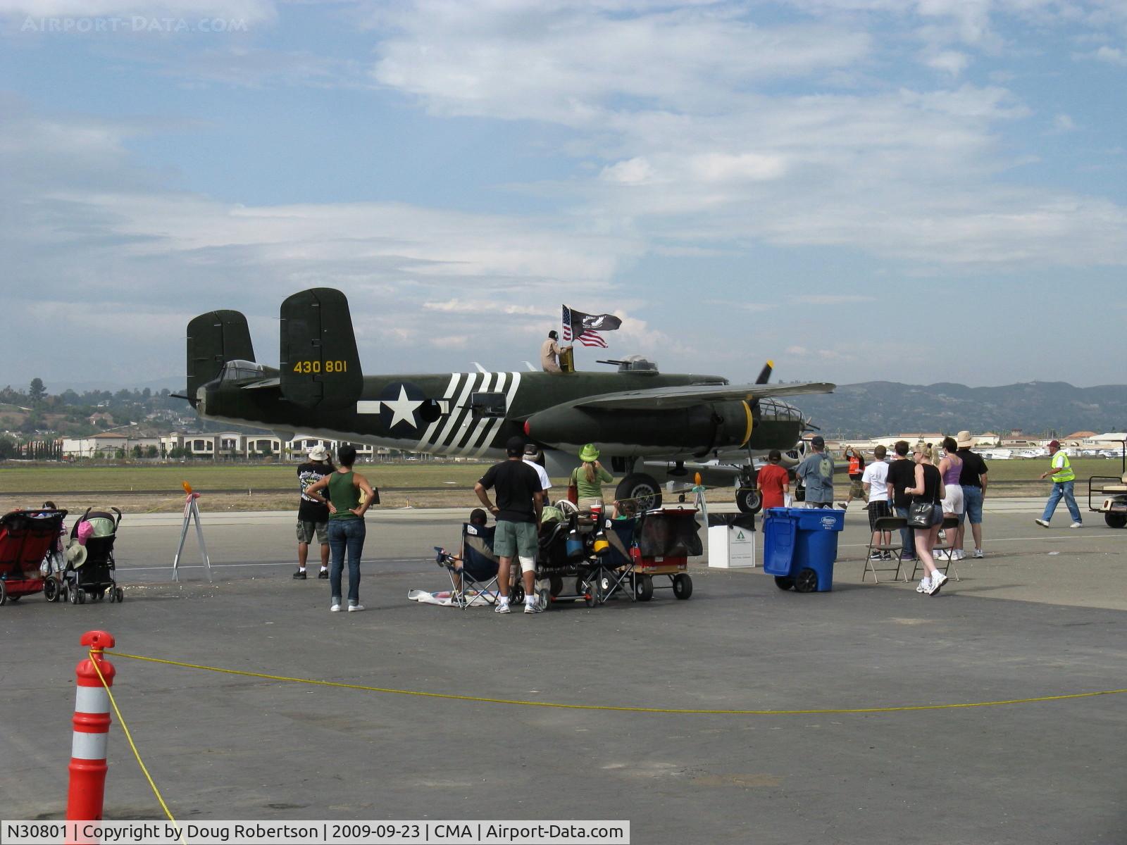 N30801, 1944 North American TB-25N Mitchell C/N 108-34076, 1944 North American TB-25N MITCHELL 'Executive Sweet', two Wright Cyclone R-2600s 1,700 Hp each, taxi