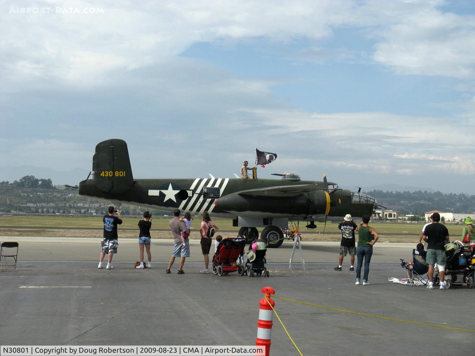 N30801, 1944 North American TB-25N Mitchell C/N 108-34076, 1944 North American TB-25N MITCHELL 'Executive Sweet', two Wright Cyclone R-2600s 1,700 Hp each, taxi