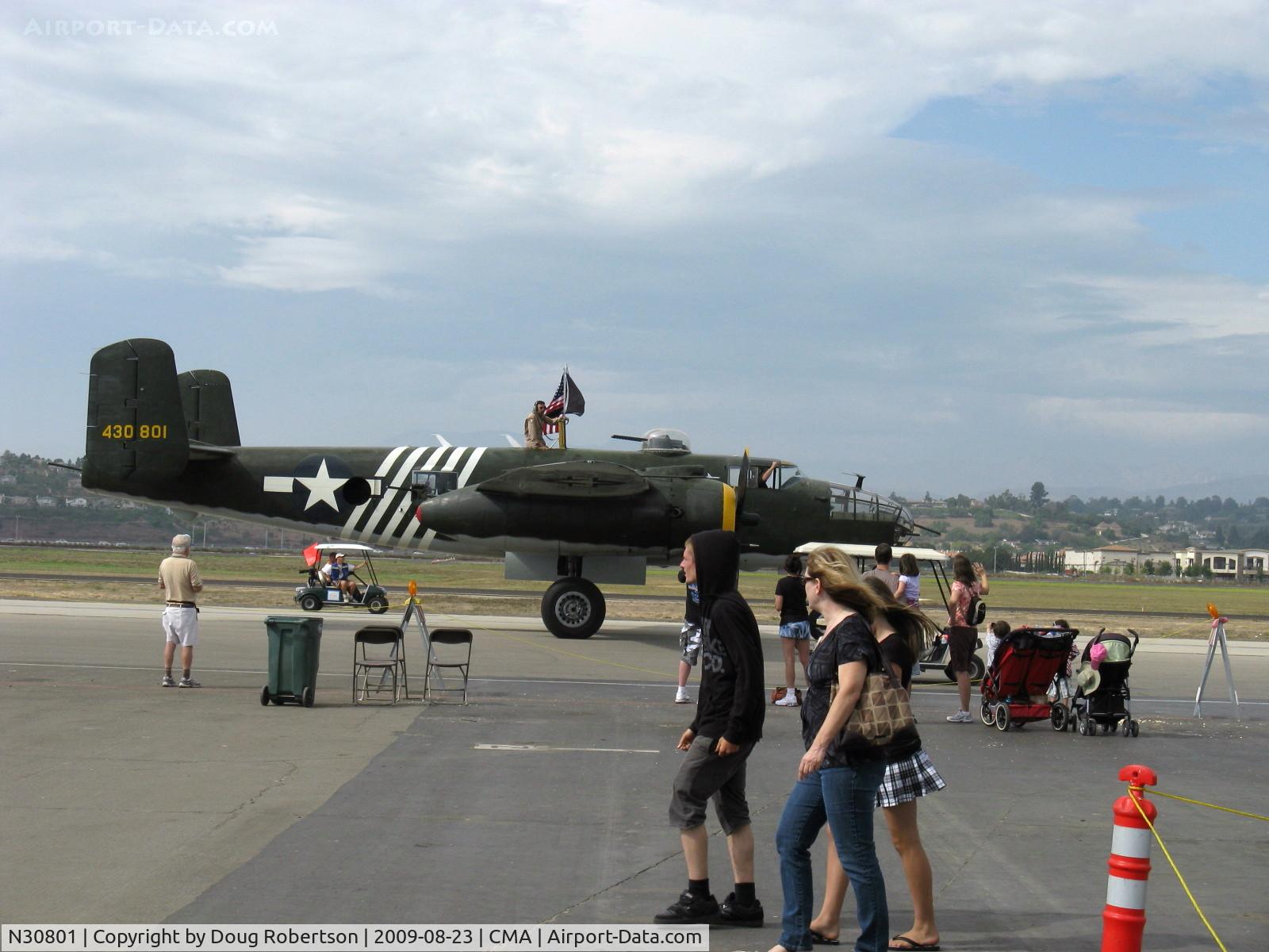 N30801, 1944 North American TB-25N Mitchell C/N 108-34076, 1944 North American TB-25N MITCHELL 'Executive Sweet', two Wright Cyclone R-2600s 1,700 Hp each, taxi