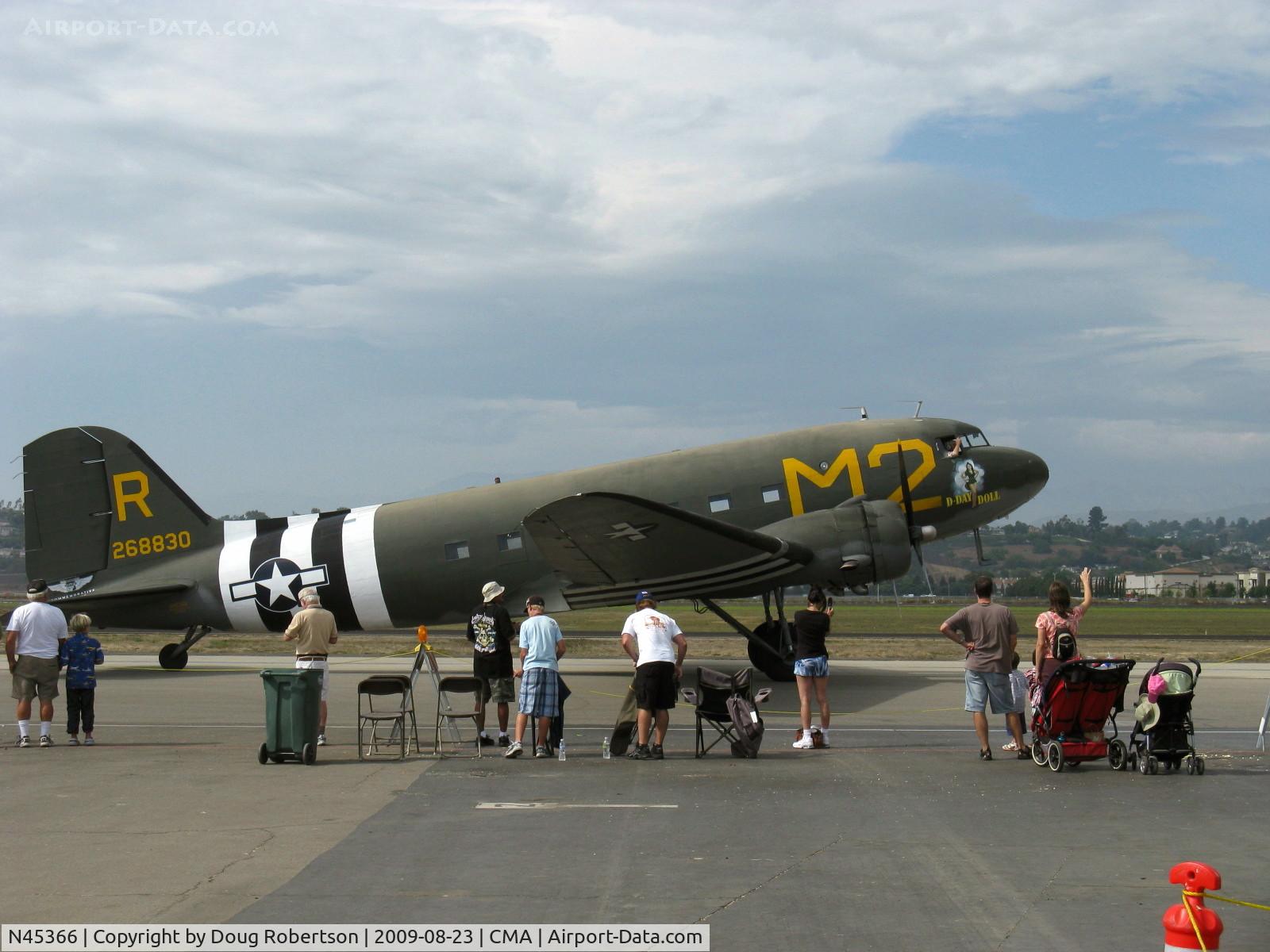 N45366, 1943 Douglas C-53D-DO Skytrooper (DC-3A) C/N 11757, 1943 Douglas C-53D SKYTROOPER 'D-DAY DOLL', two Curtiss-Wright R-1820-56 1,200 Hp each, taxi