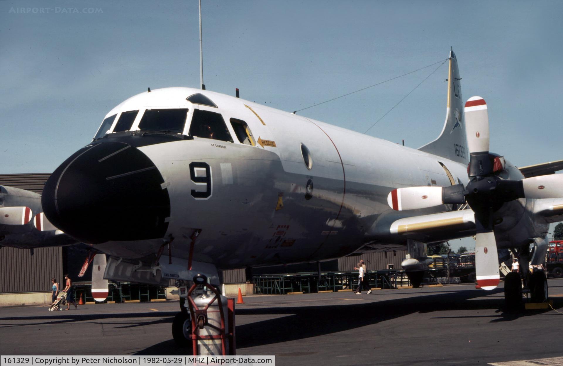 161329, Lockheed P-3C Orion C/N 285A-5726, Patrol Squadron VP-11's P-3C Orion on display at the 1982 RAF Mildenhall Air Fete.