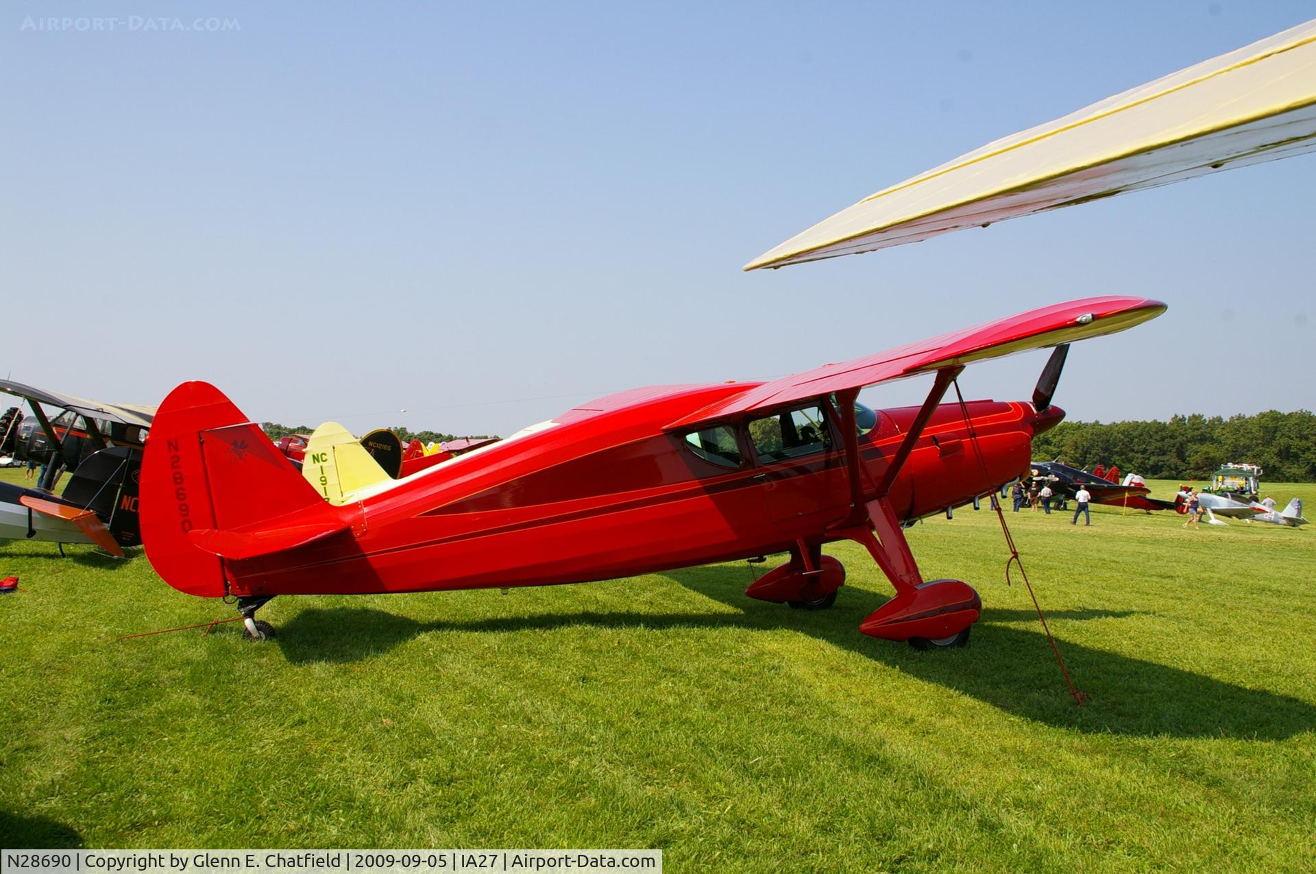 N28690, 1941 Fairchild 24W-41A C/N W41A-111, At the Antique Airplane Association Fly In.