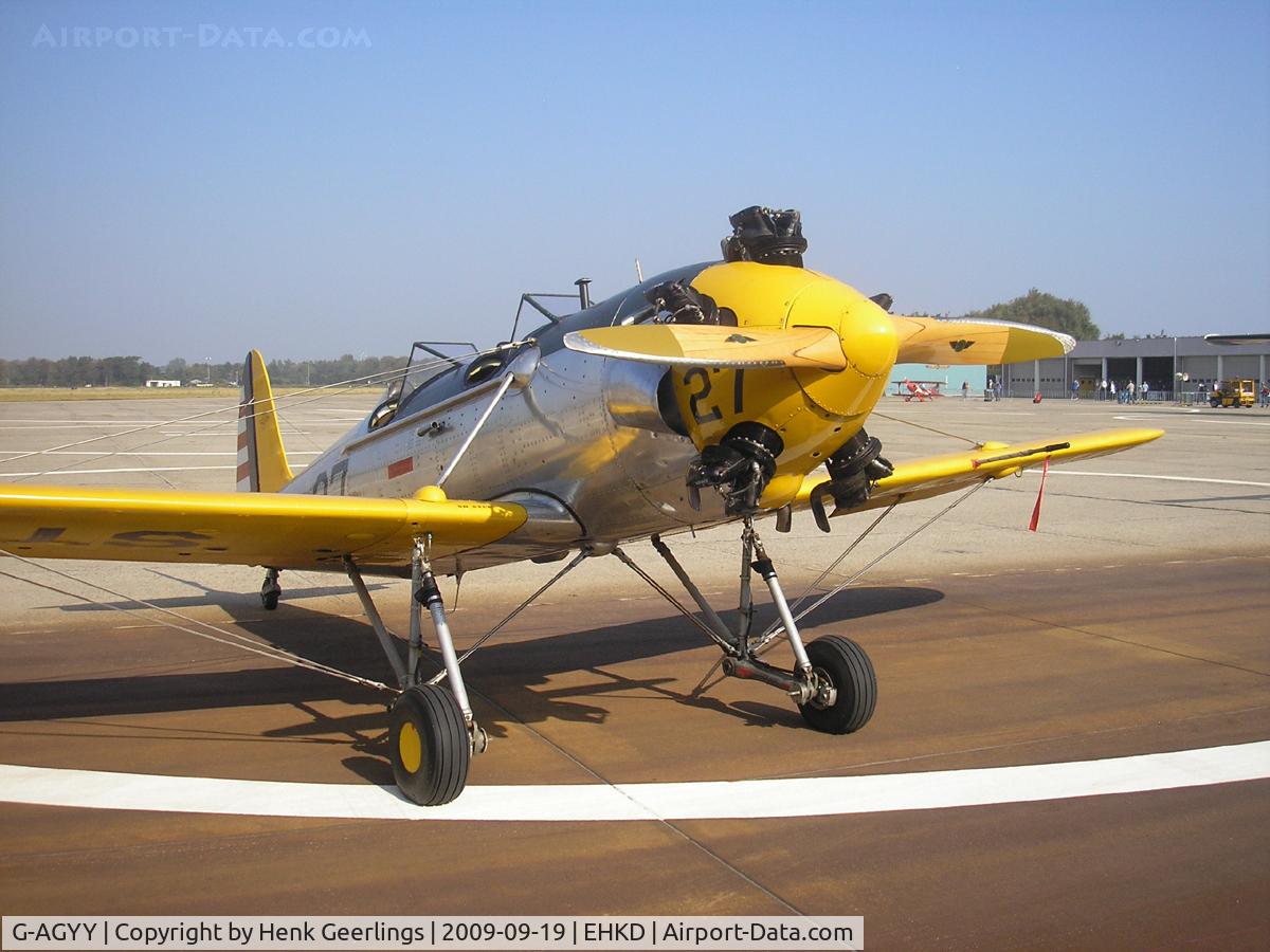 G-AGYY, 1941 Ryan PT-22 Recruit (ST3KR) C/N 1167, Heldair Show Maritiem , Den Helder  19 sep 2009