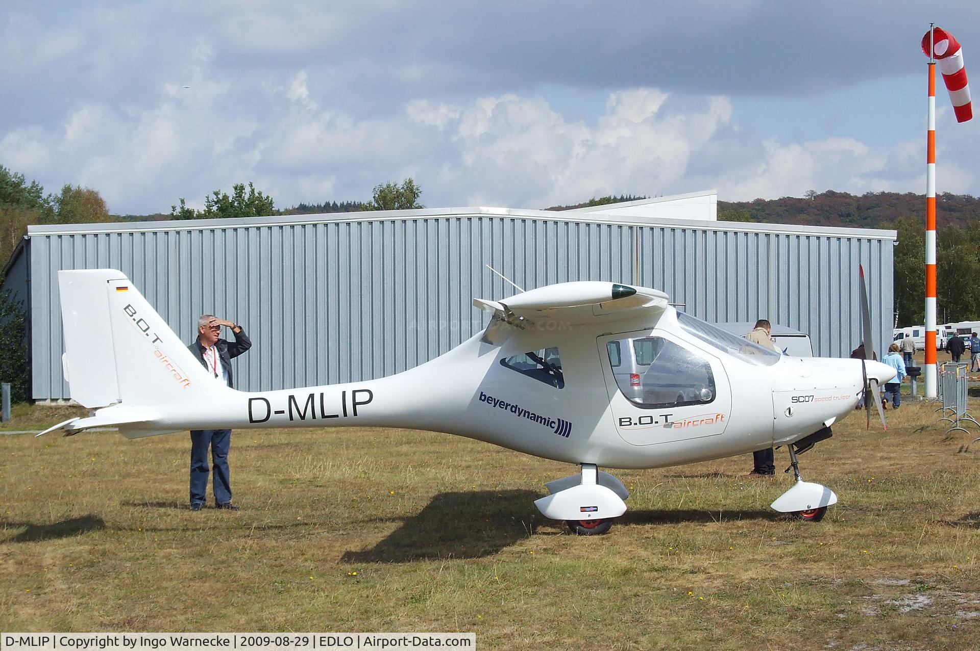 D-MLIP, B.O.T. Aircraft SC07 Speed Cruiser C/N SC07-001, B.O.T. aircraft SC-07 Speed Cruiser at the 2009 OUV-Meeting at Oerlinghausen airfield