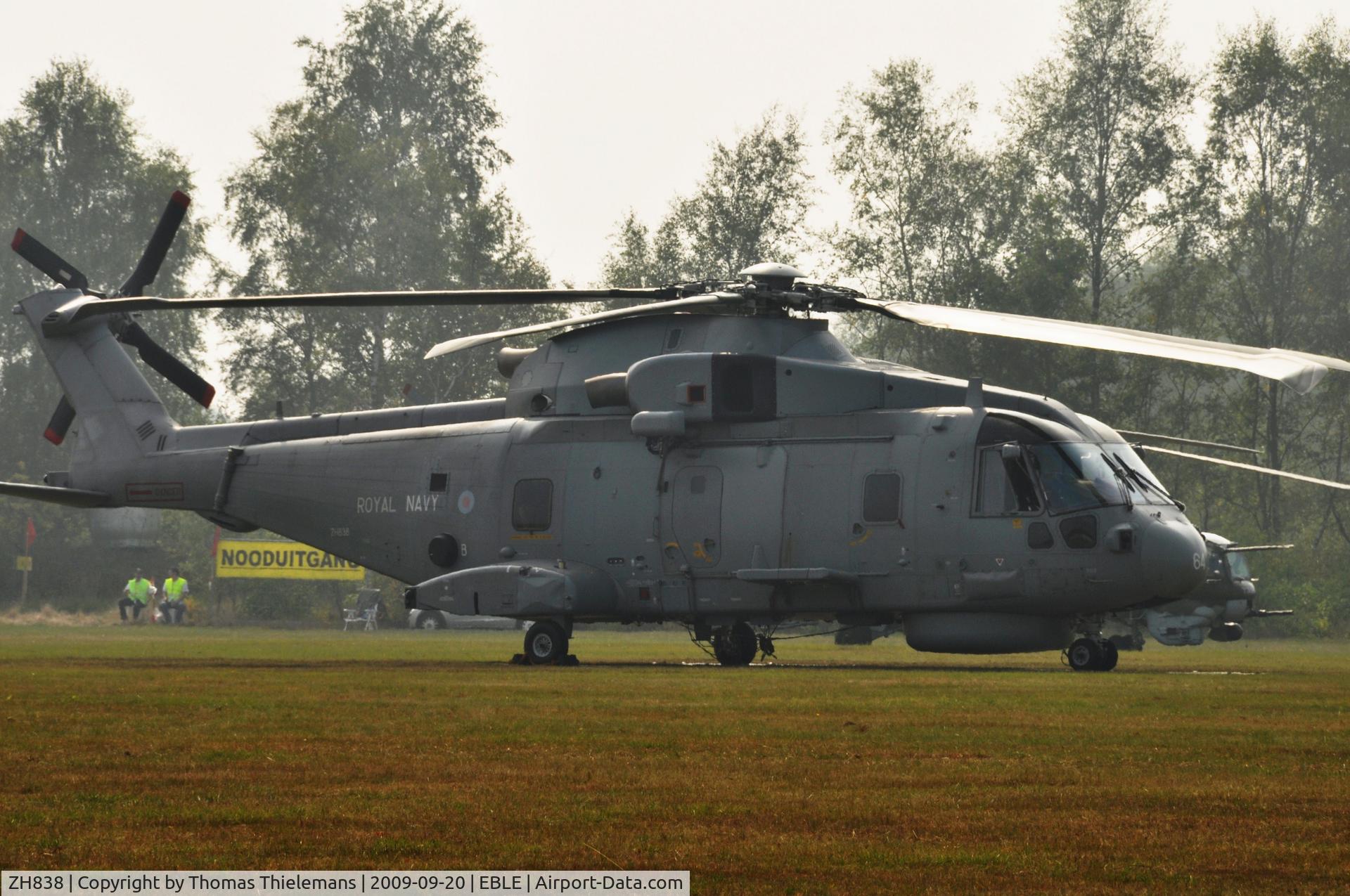 ZH838, 1999 AgustaWestland EH-101 Merlin HM1 (Mk111) C/N 50077/RN18, Sanicole Airshow 2009