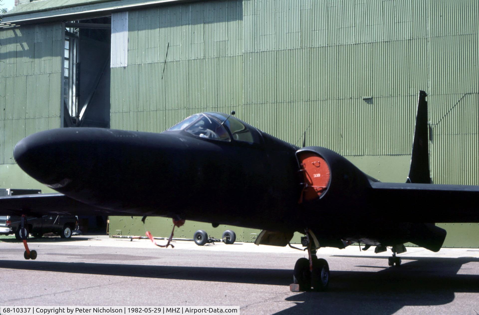 68-10337, 1968 Lockheed U-2R C/N 059, U-2R of Detachment 4, 9th Strategic Reconnaissance Wing at the 1982 RAF Mildenhall Air Fete.