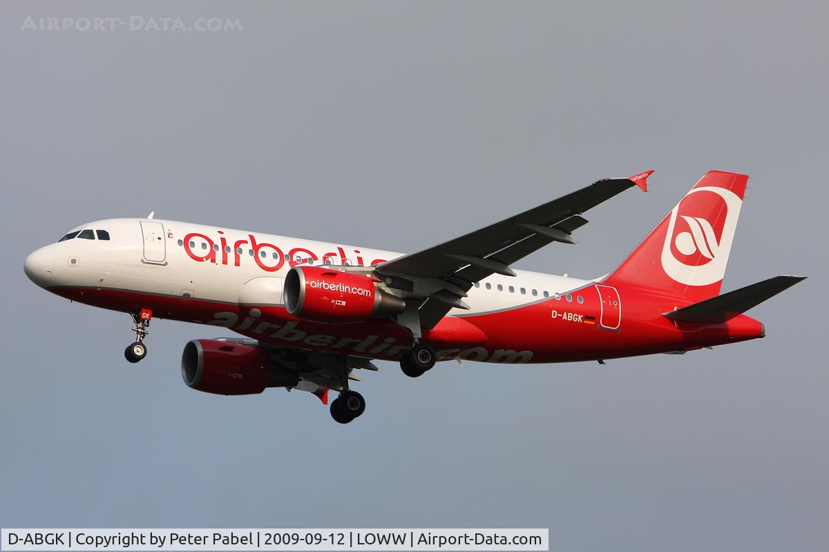 D-ABGK, 2008 Airbus A319-112 C/N 3447, VIE09