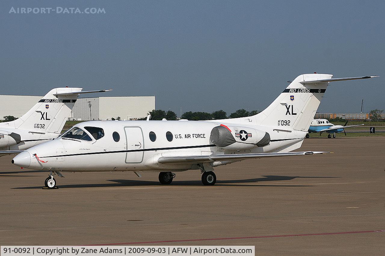 91-0092, 1991 Beechcraft T-1A Jayhawk C/N TT-33, USAF Jayhawk at Alliance Forth Worth
