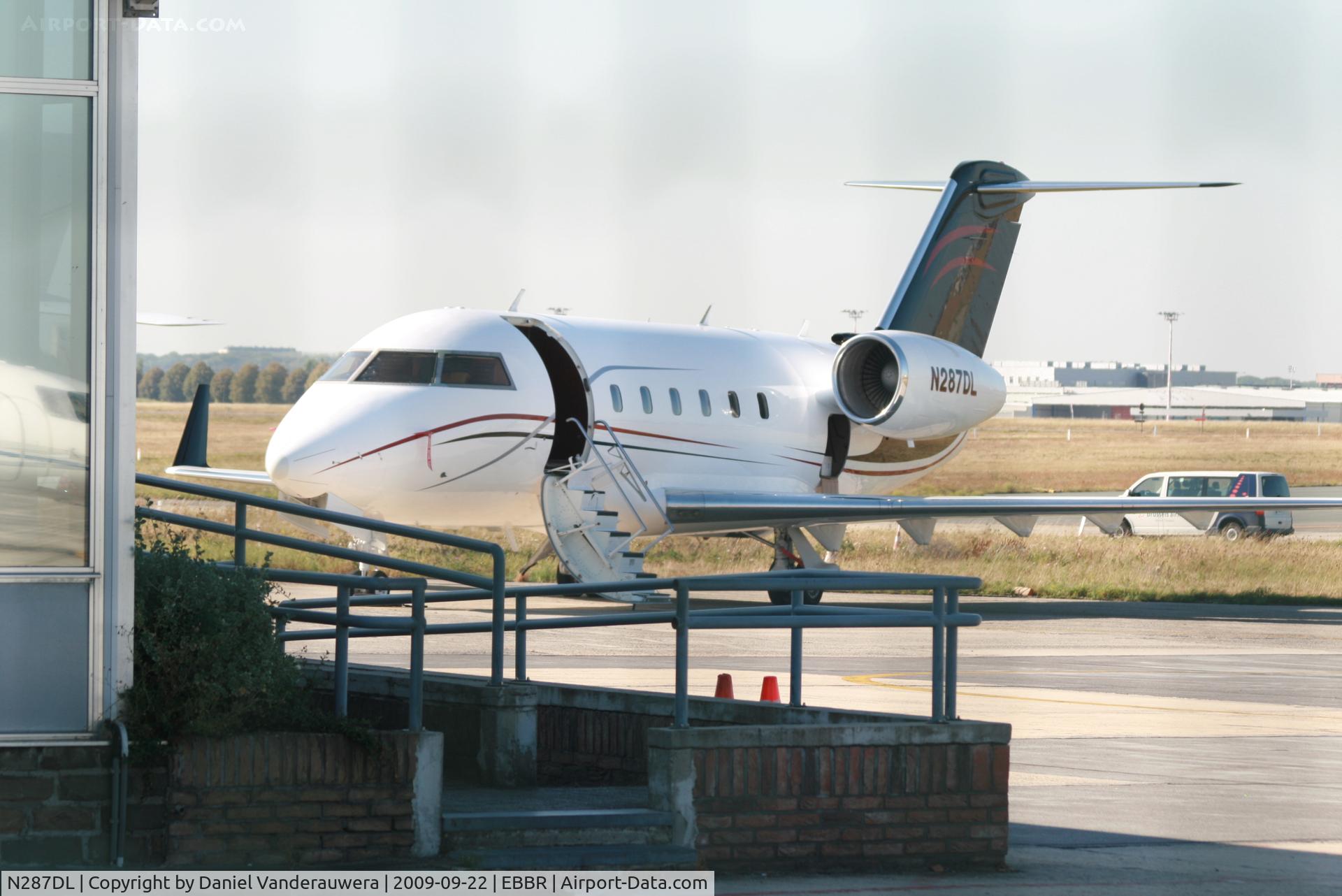N287DL, 1982 Canadair Challenger CE-144 (CL-600-1A11) C/N 1065, parked on General Aviation apron