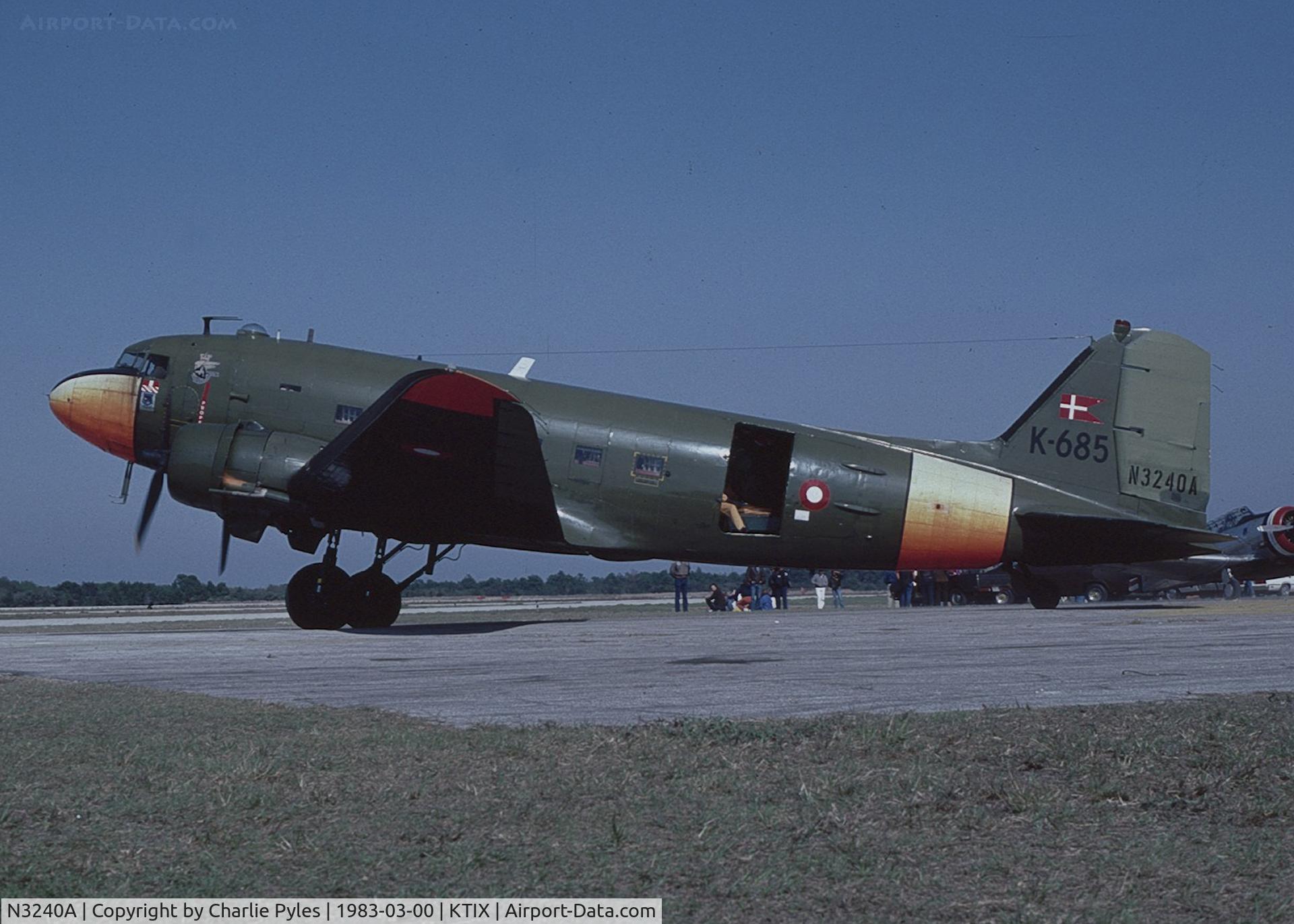 N3240A, Douglas C-47A Skytrain C/N 19291, Taken at the 1983 Ti-Co Air Show