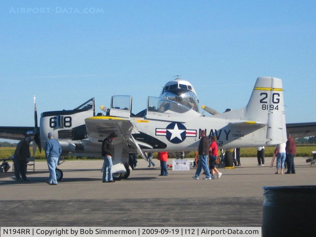 N194RR, North American T-28B Trojan C/N 200-265 (138194), On the ramp at Sidney, Ohio during the EAA fly-in.