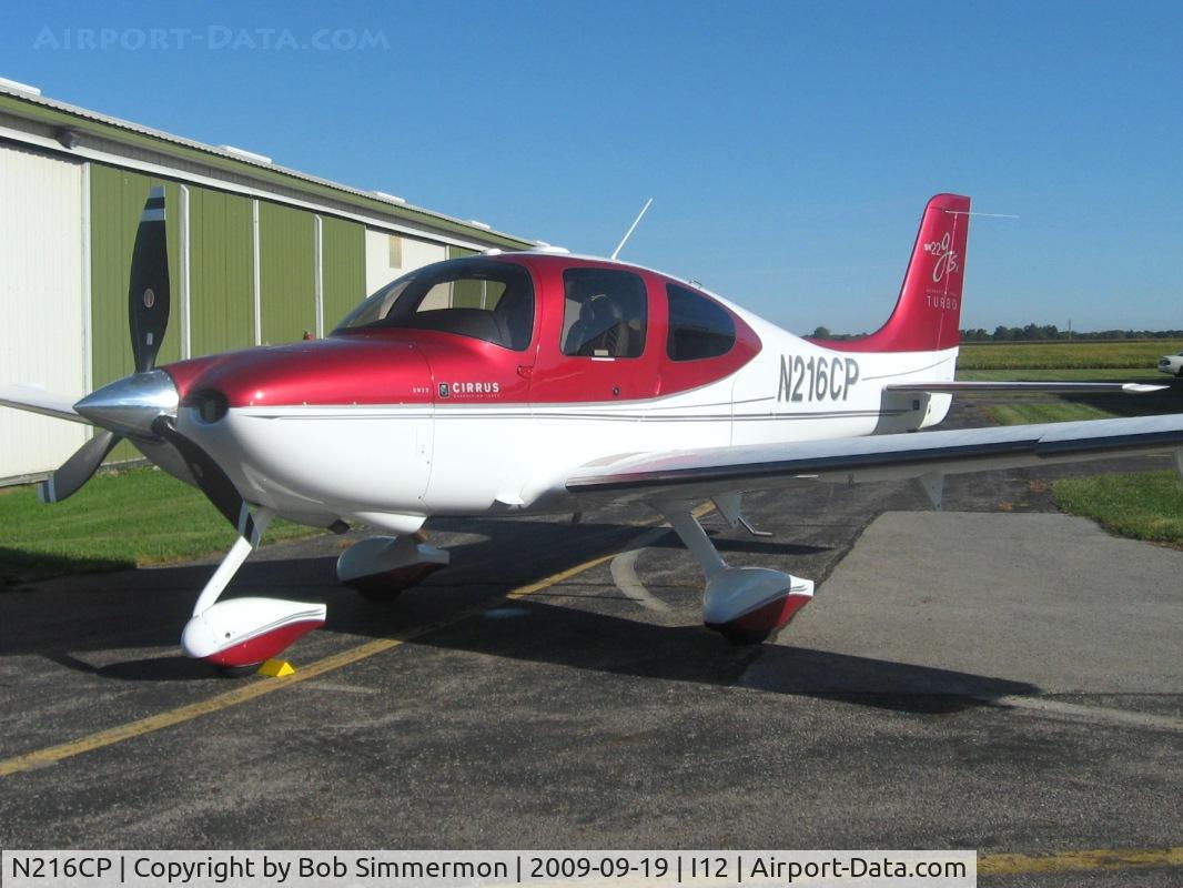 N216CP, 2008 Cirrus SR22 G3 GTS C/N 3143, On the ramp at Sidney, Ohio during the EAA fly-in.
