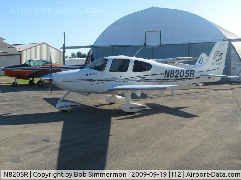 N820SR, 2007 Cirrus SR22 C/N 2463, On the ramp at Sidney, Ohio during the EAA fly-in.