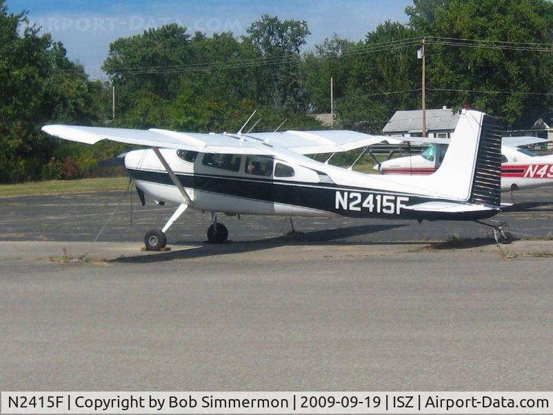 N2415F, 1965 Cessna 180H Skywagon C/N 18051615, On the ramp at Cincinnati Blue Ash
