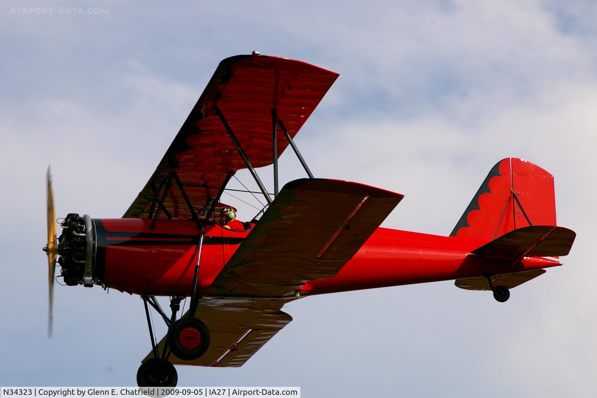 N34323, 1942 Meyers OTW-145 C/N 67, At the Antique Airplane Association Fly In.