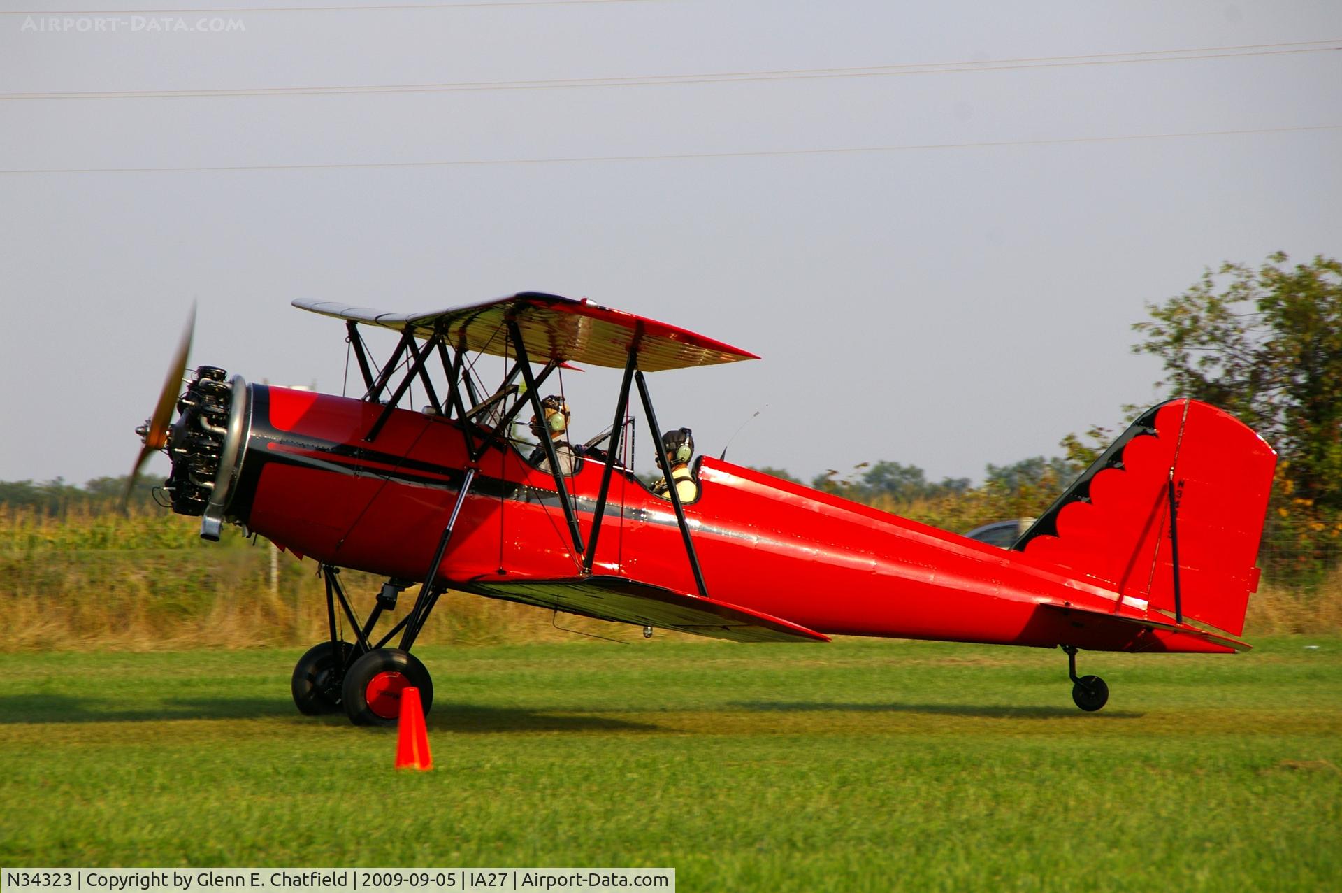 N34323, 1942 Meyers OTW-145 C/N 67, At the Antique Airplane Association Fly In.